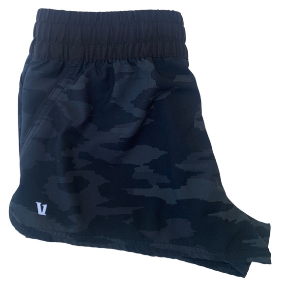 Vuori Clementine Black Watercolor Camo Athletic Shorts - Picture 8 of 8